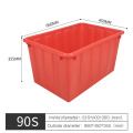 610 * 400 * 350 mm Caisse empilable aquatique rouge